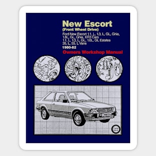 FORD ESCORT - owners manual Sticker